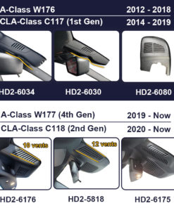 FitcamX autokamera, Mercedes-Benz CLA-class C117 / C118 (2014-2023)-2