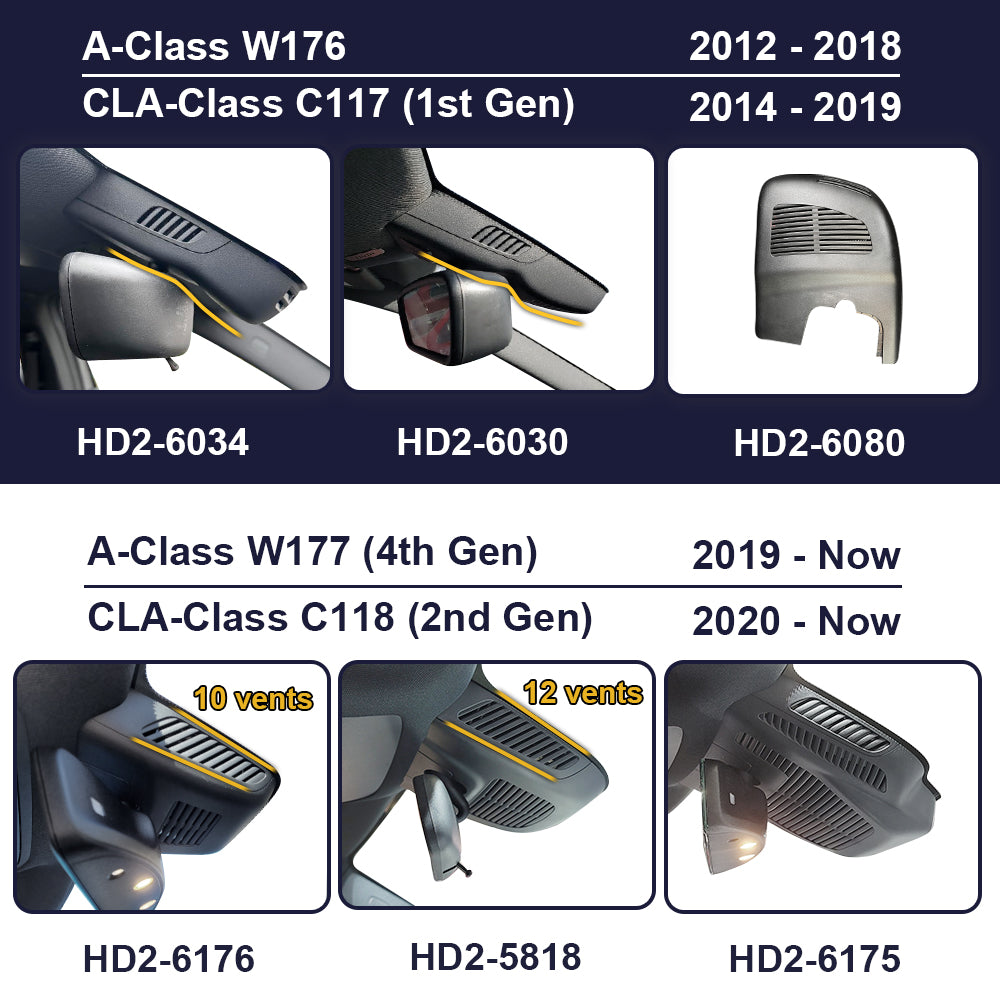 FitcamX autokamera, Mercedes-Benz CLA-class C117 / C118 (2014-2023)-2