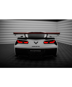 Hiilikuituspoileri, Internal Brackets Uprights + LED Chevrolet Corvette Stingray / Grand Sport C7, Maxton