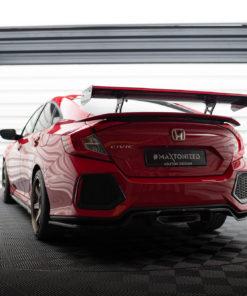 Hiilikuituspoileri (w/ internal brackets) + LED Honda Civic SI Mk10, Maxton-5