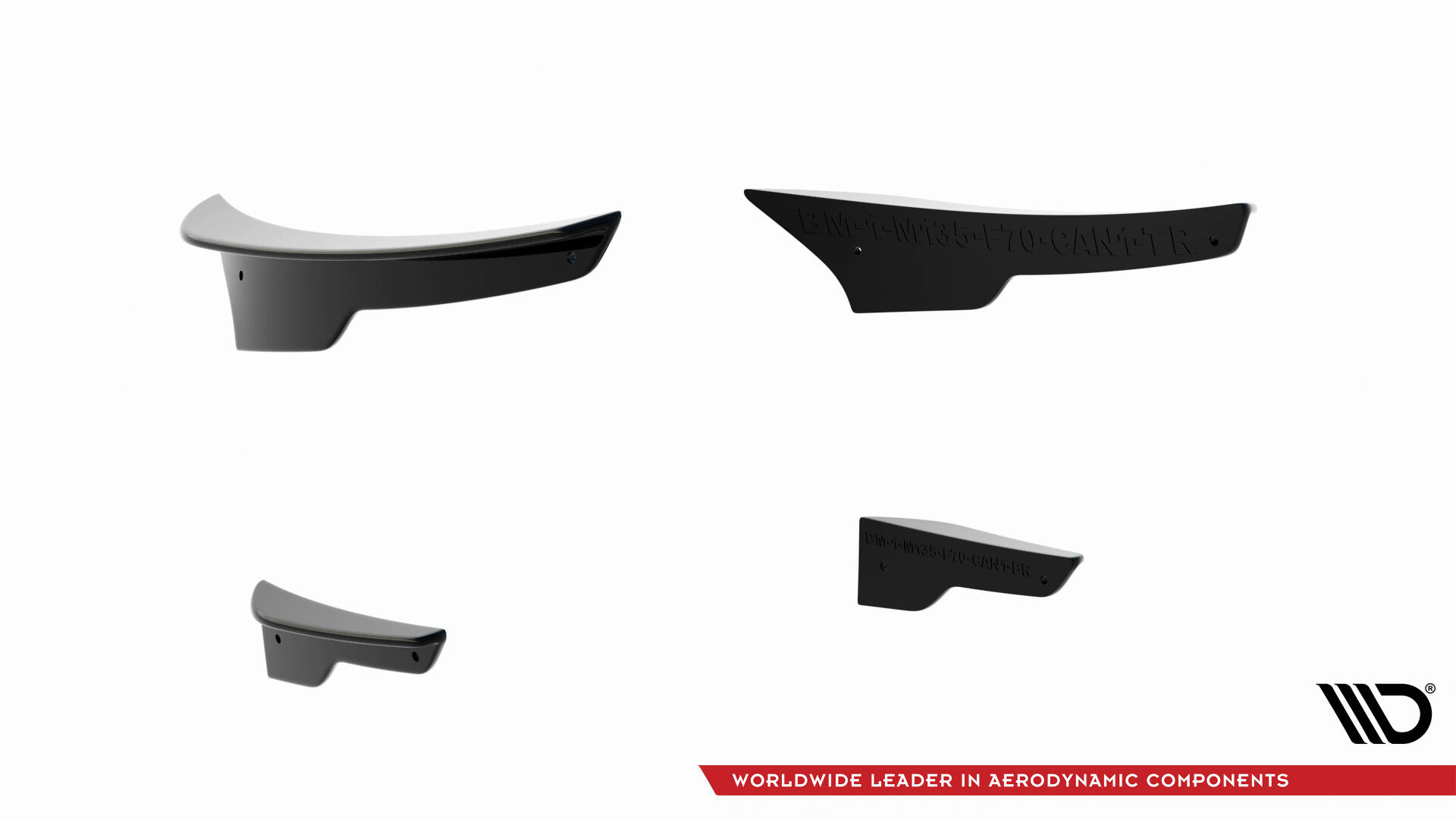 Etulipan levikkeet (Canards) BMW 1 M-Pack F70, Maxton-5