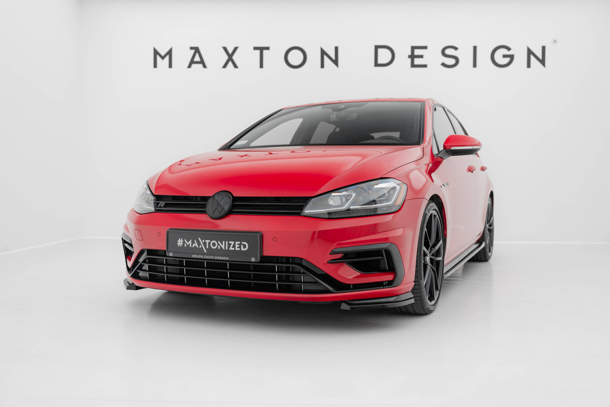 Etu sivusplitterit Volkswagen Golf R / R-Line Mk7 Facelift, Maxton