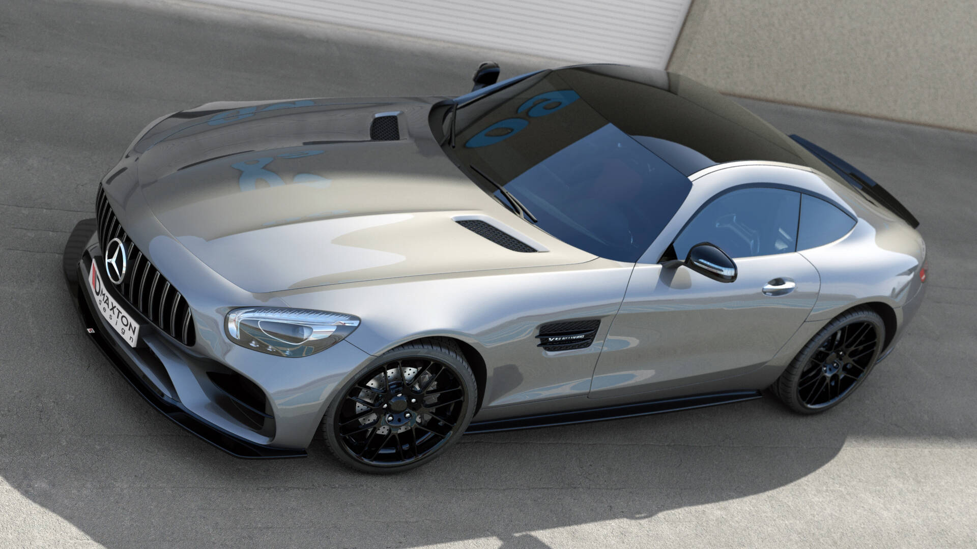 Etusplitteri Mercedes-AMG GT S C190 Facelift, Maxton-4