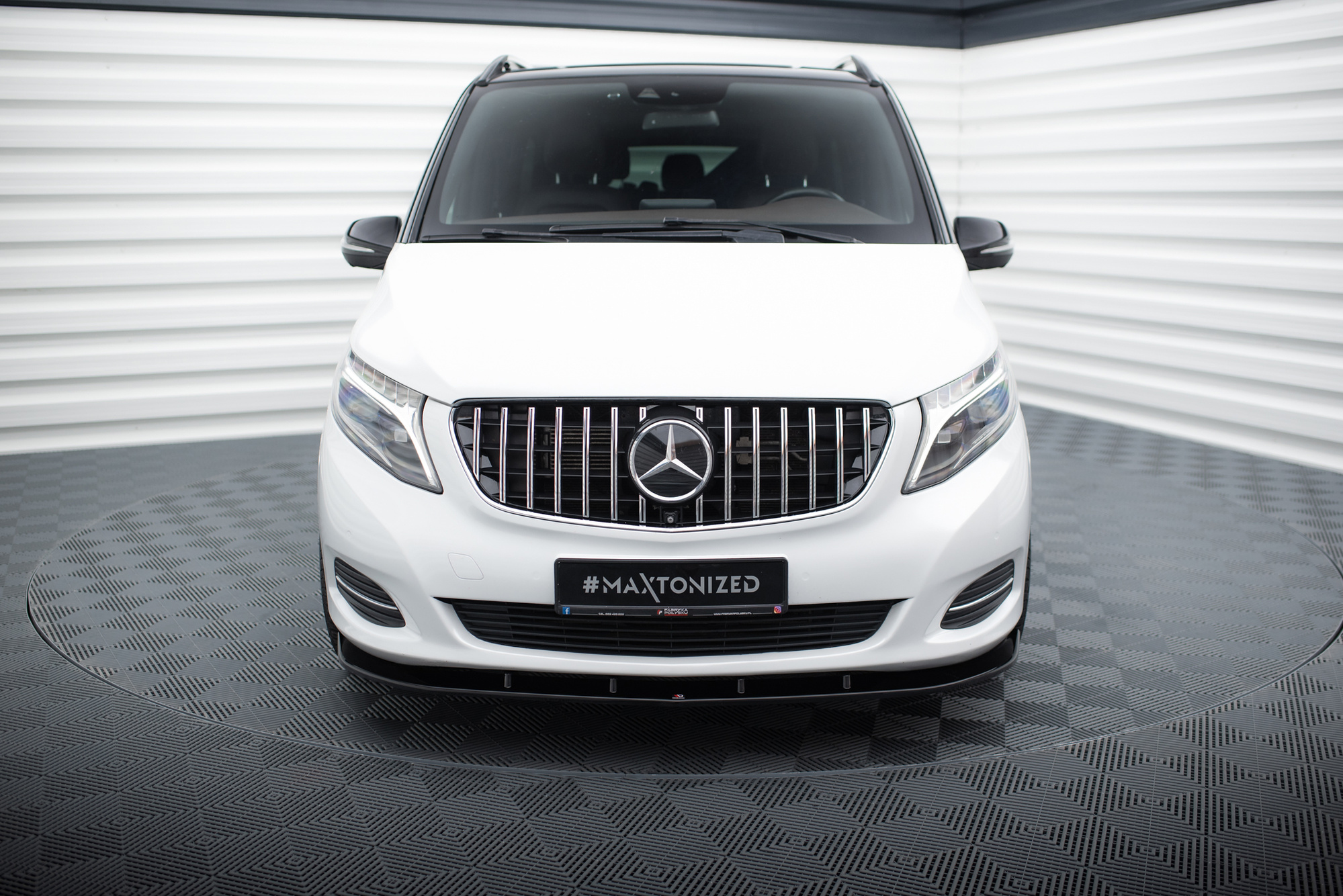 Etusplitteri (V2) Mercedes-Benz V-Class W447, Maxton-3