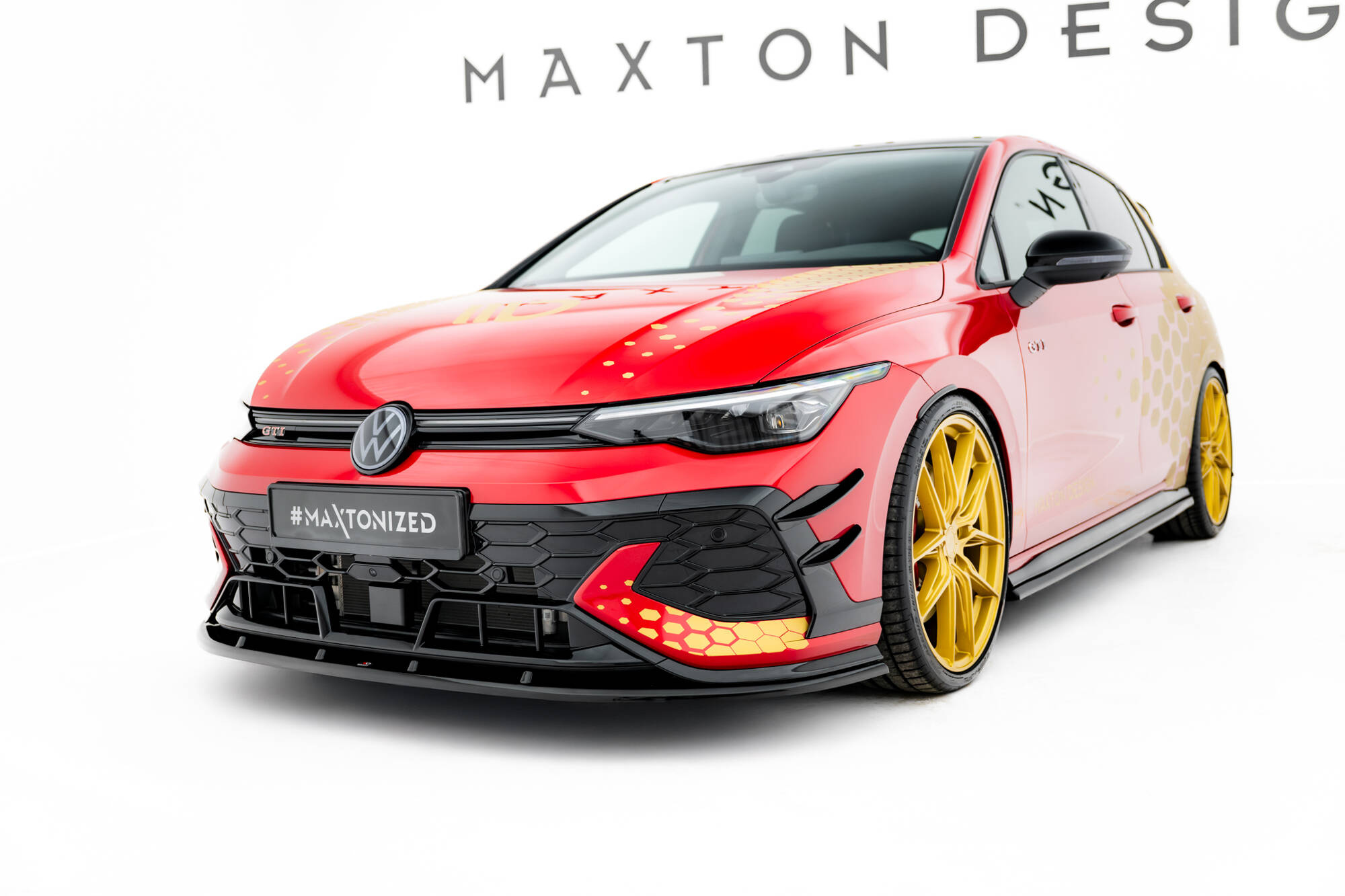 Etusplitteri (V2) Volkswagen Golf GTI Clubsport Mk8 Facelift, Maxton