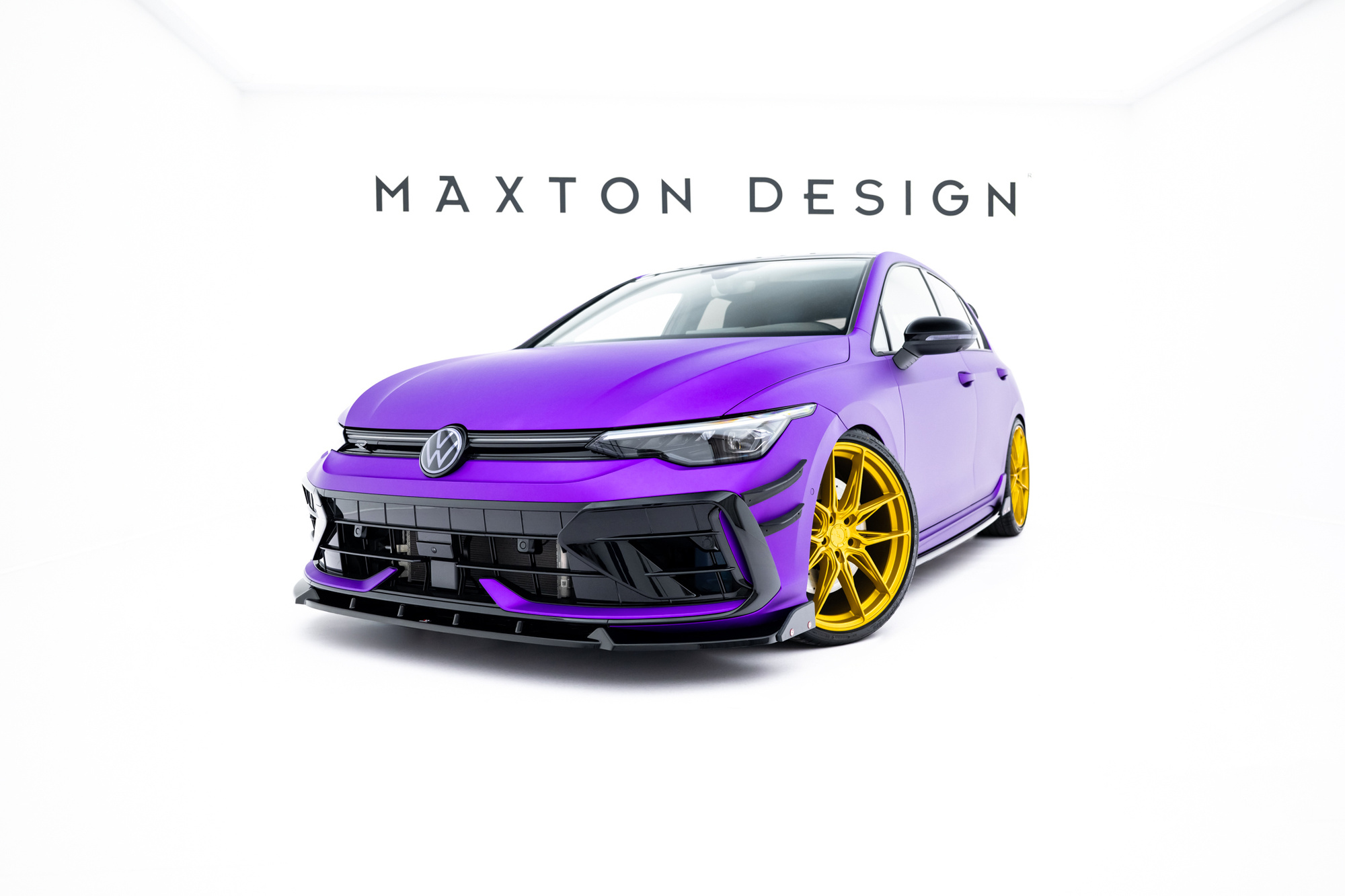 Etusplitteri (V3) + Levikelipat Volkswagen Golf R Mk8 Facelift, Maxton