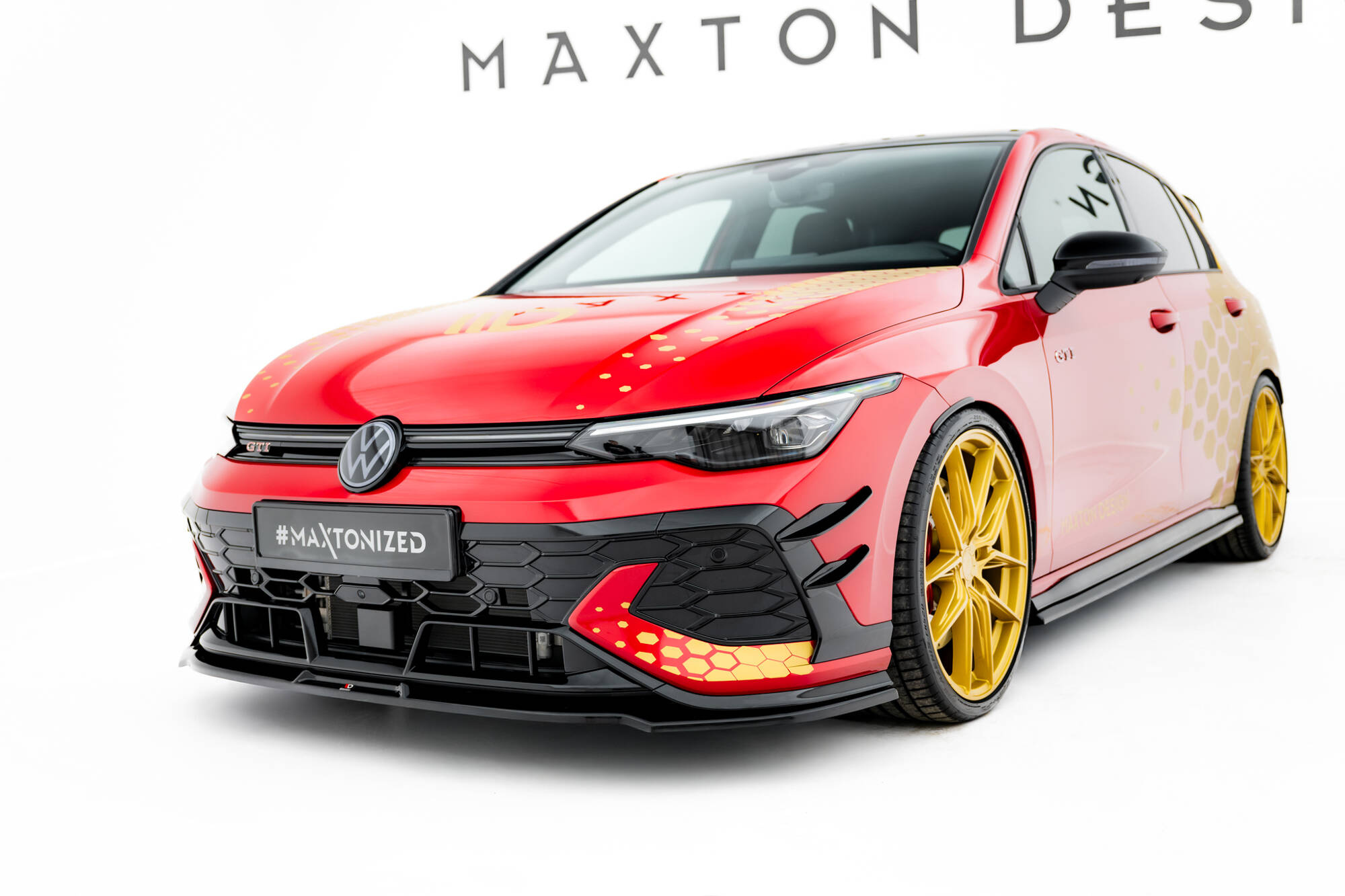 Etusplitteri (V3) Volkswagen Golf GTI Clubsport Mk8 Facelift, Maxton