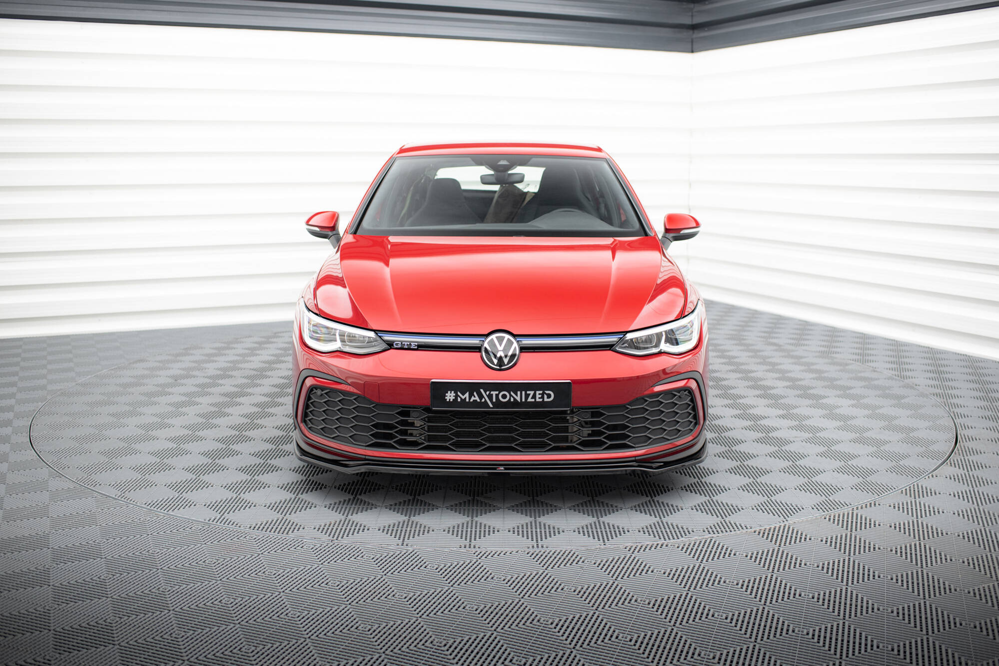 Etusplitteri (V4) Volkswagen Golf GTI / GTE / GTD / R-Line Mk8, Maxton-2