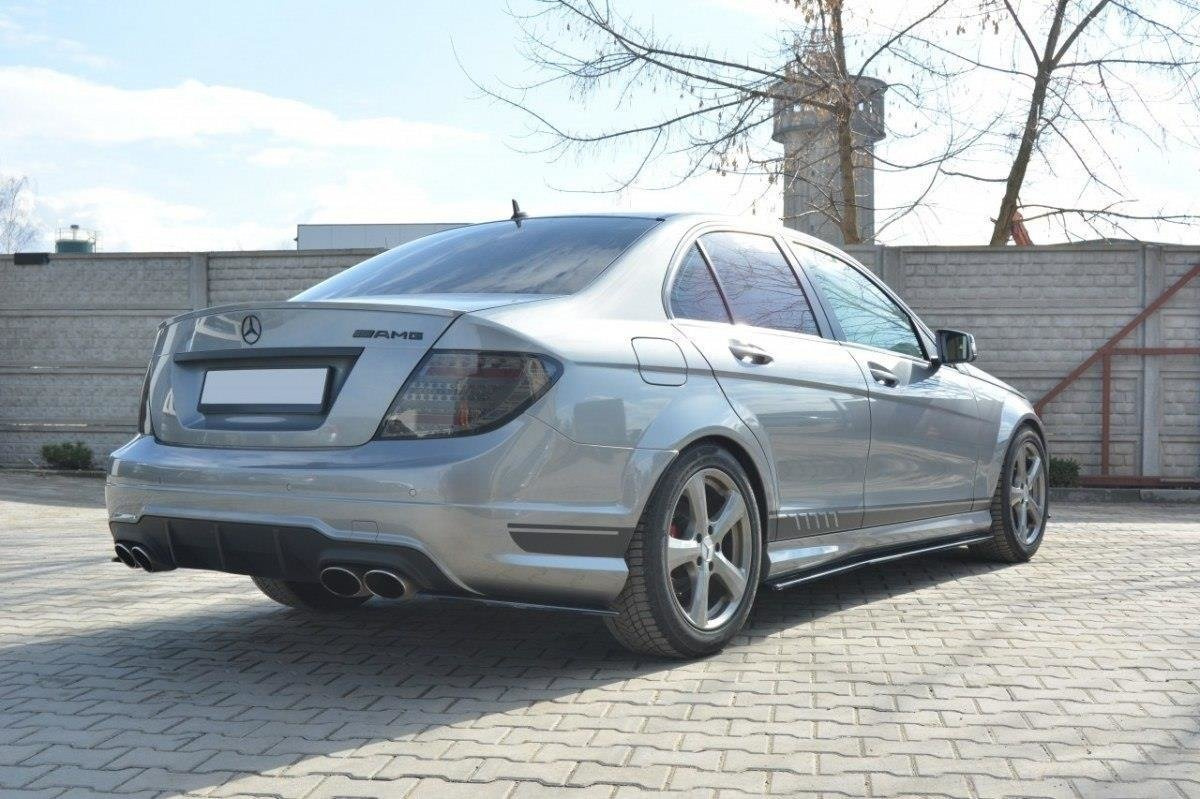 Taka sivusplitterit Mercedes-Benz C Sedan / Estate AMG-Line W204 / S204, Maxton-3