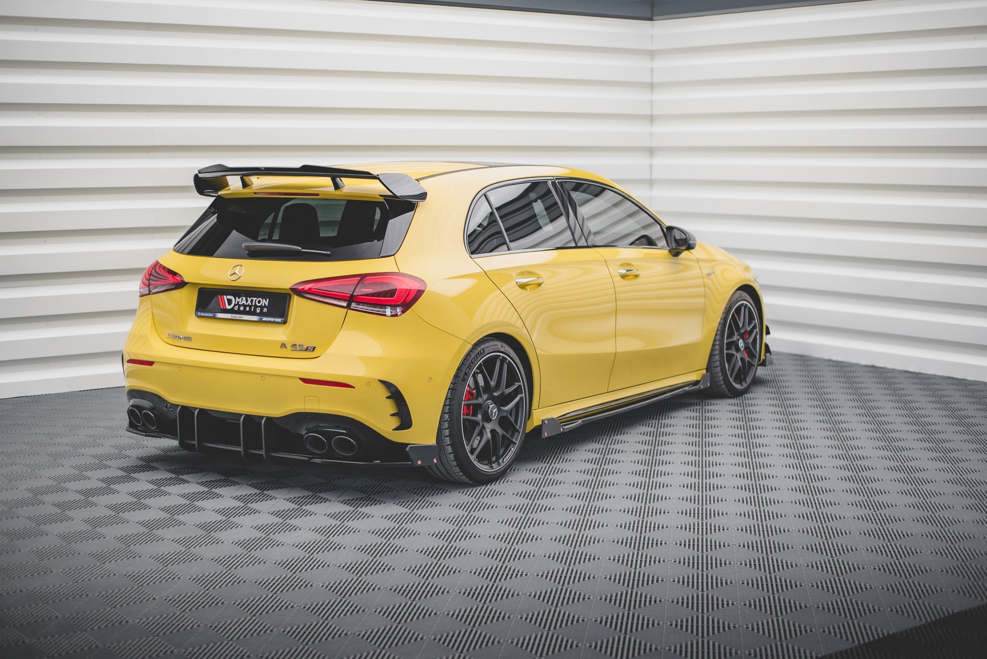 Taka sivusplitterit (V2) + Levikelipat Mercedes-AMG A 45 S Aero Pack W177, Maxton-2