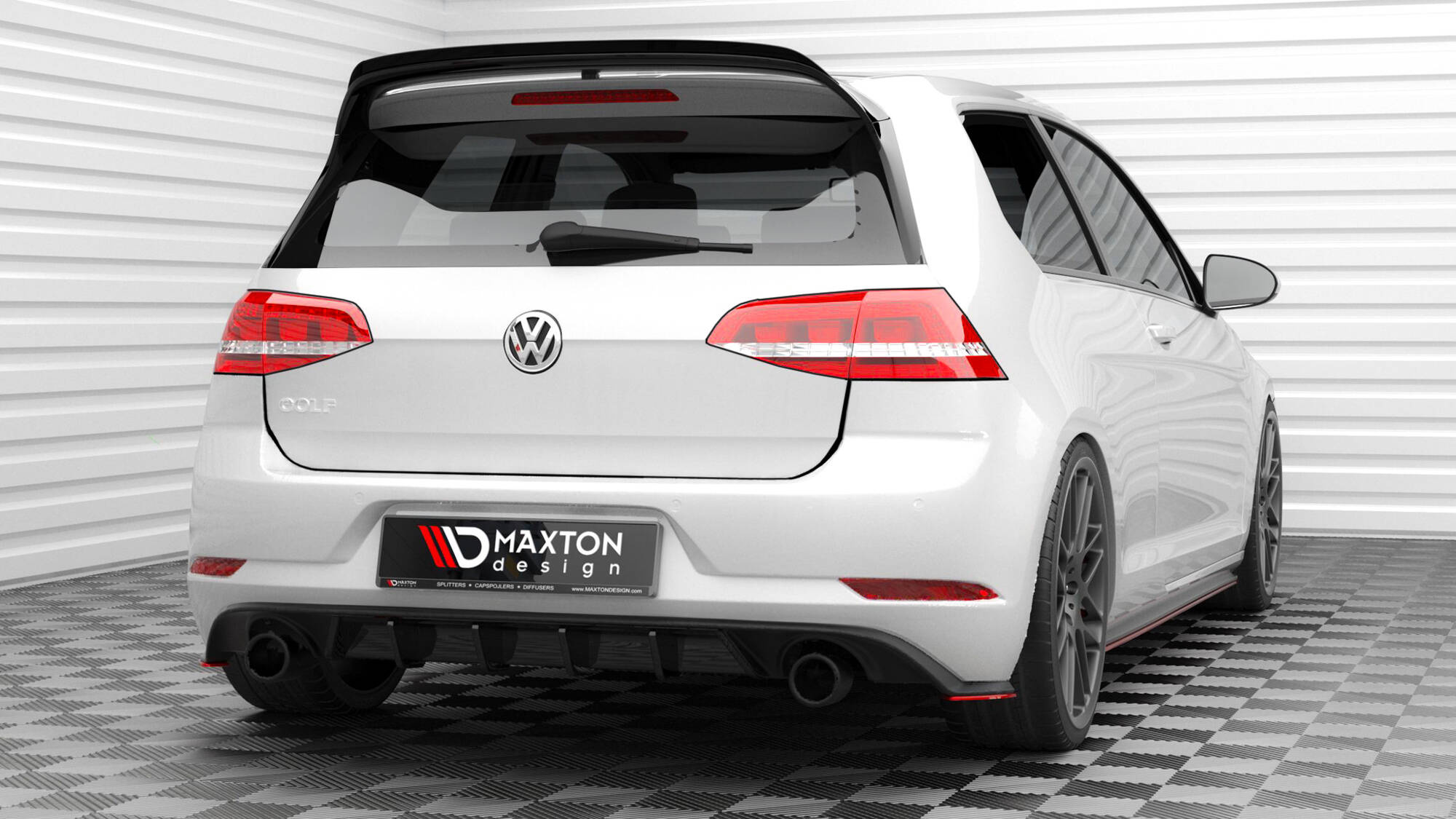 Taka sivusplitterit (V2) Volkswagen Golf GTI Mk7 Facelift, Maxton