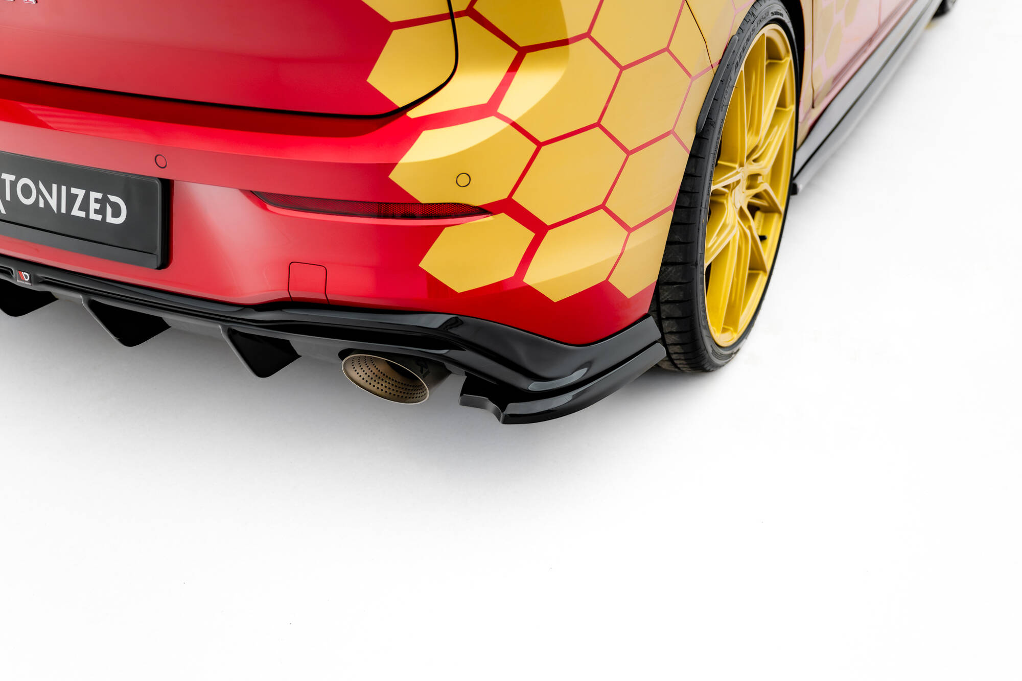 Taka sivusplitterit (V4) Volkswagen Golf GTI Clubsport Mk8 Facelift, Maxton