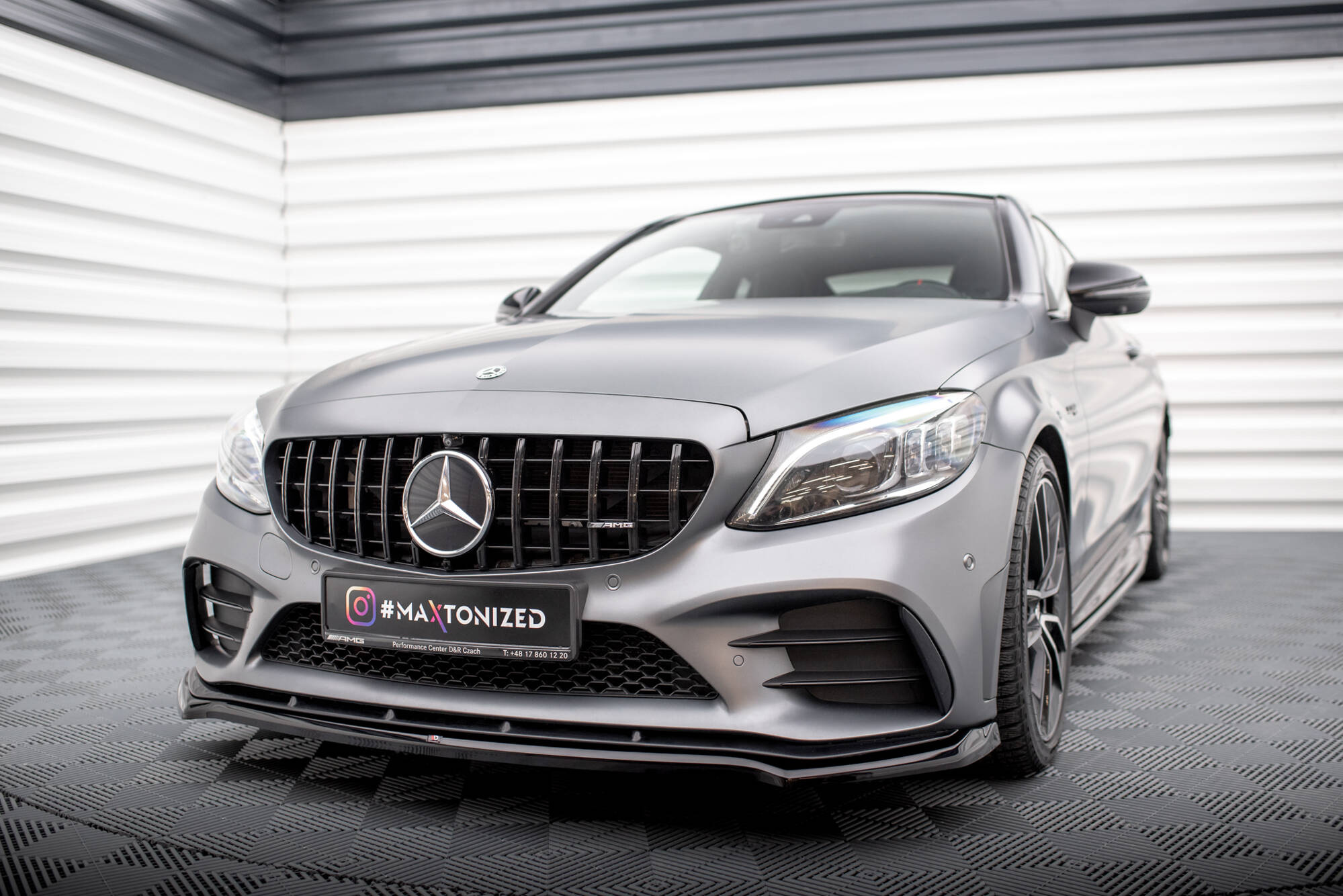 Splitterisarja Mercedes-AMG C43 Coupe C205 Facelift, Maxton-4