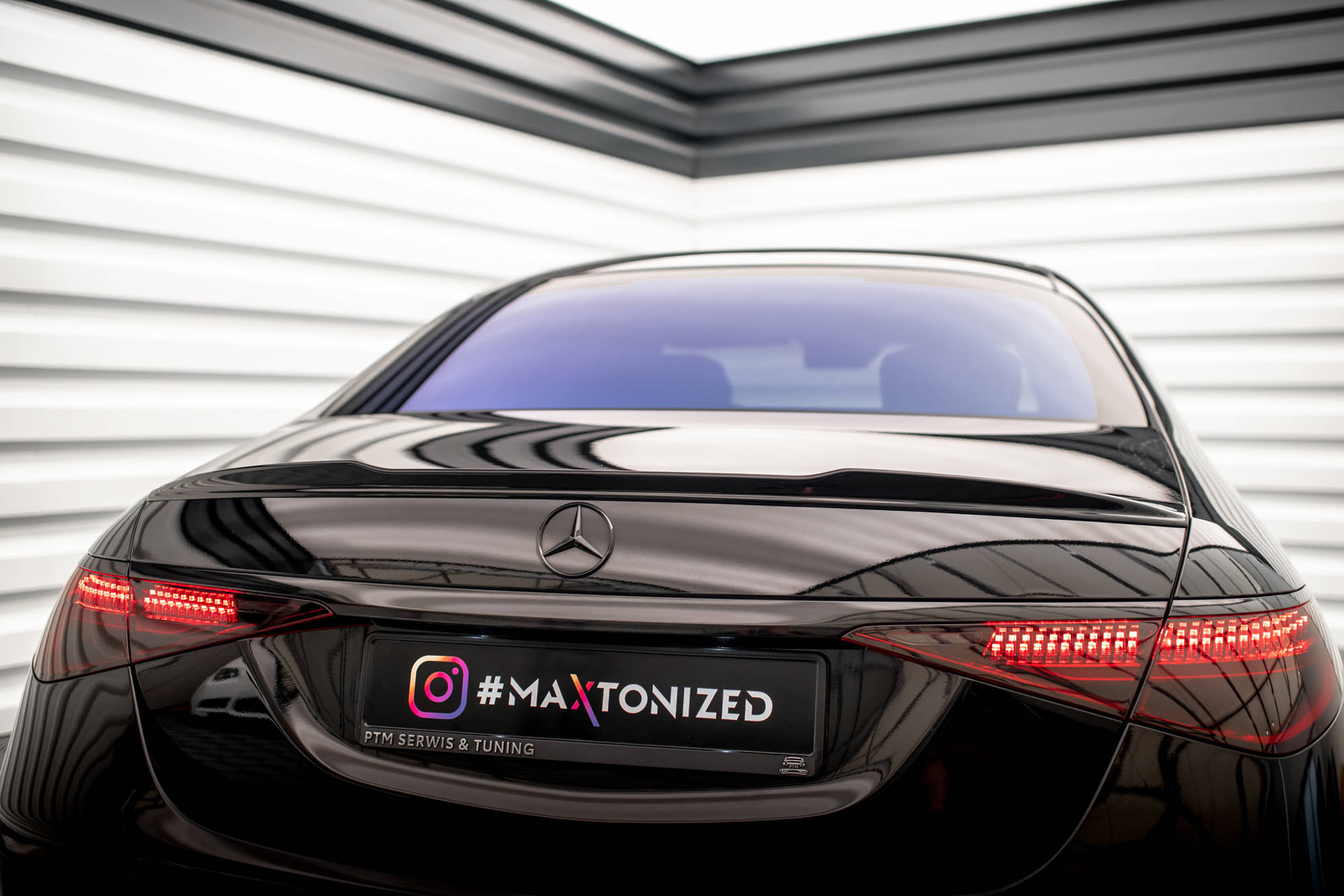 Spoilerilippa 3D Mercedes-Benz S AMG-Line W223, Maxton