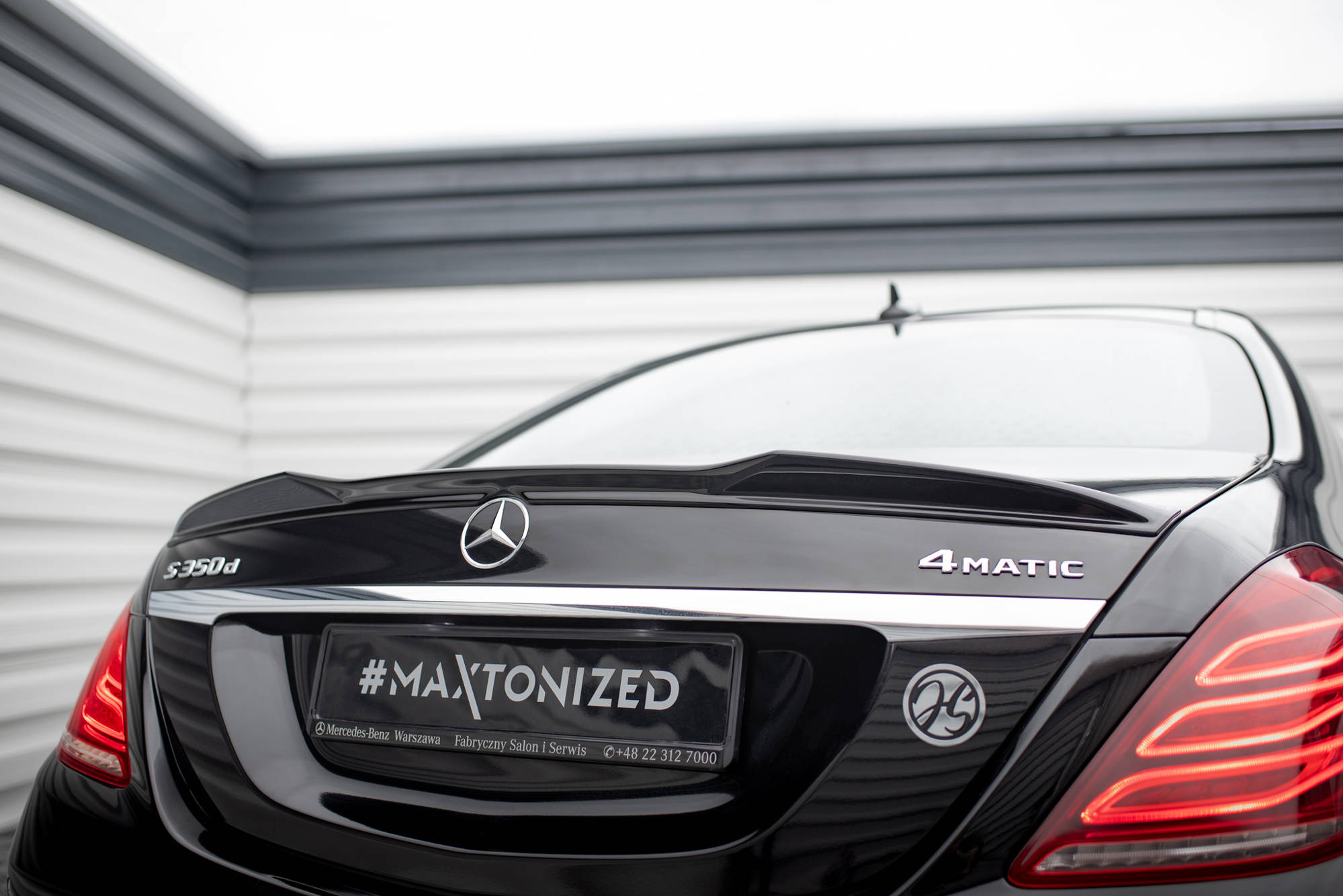 Spoilerilippa 3D Mercedes-Benz S W222 / W222 Facelift, Maxton