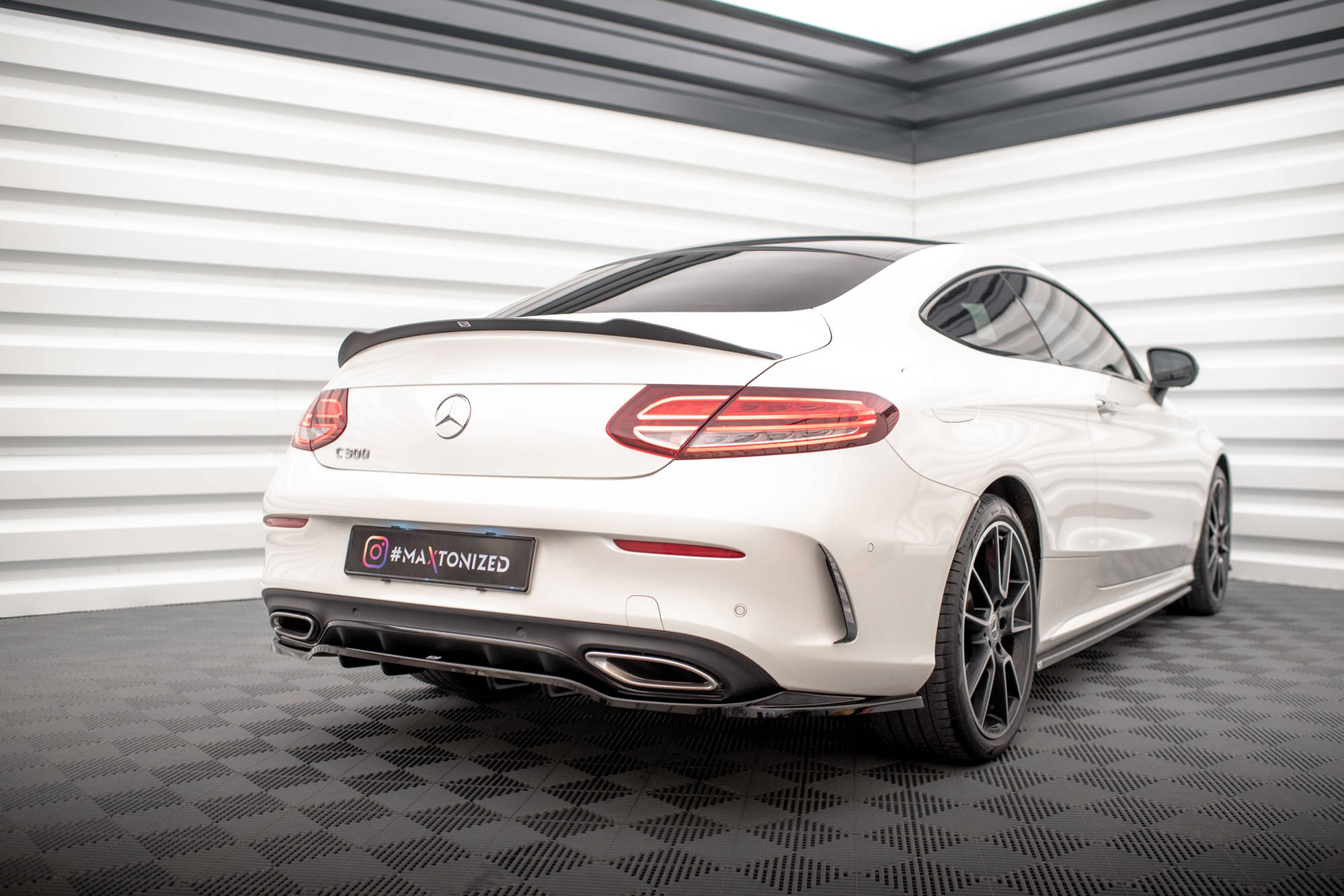 Spoilerilippa Mercedes- Benz C Coupe AMG-Line C205 Facelift, Maxton-2