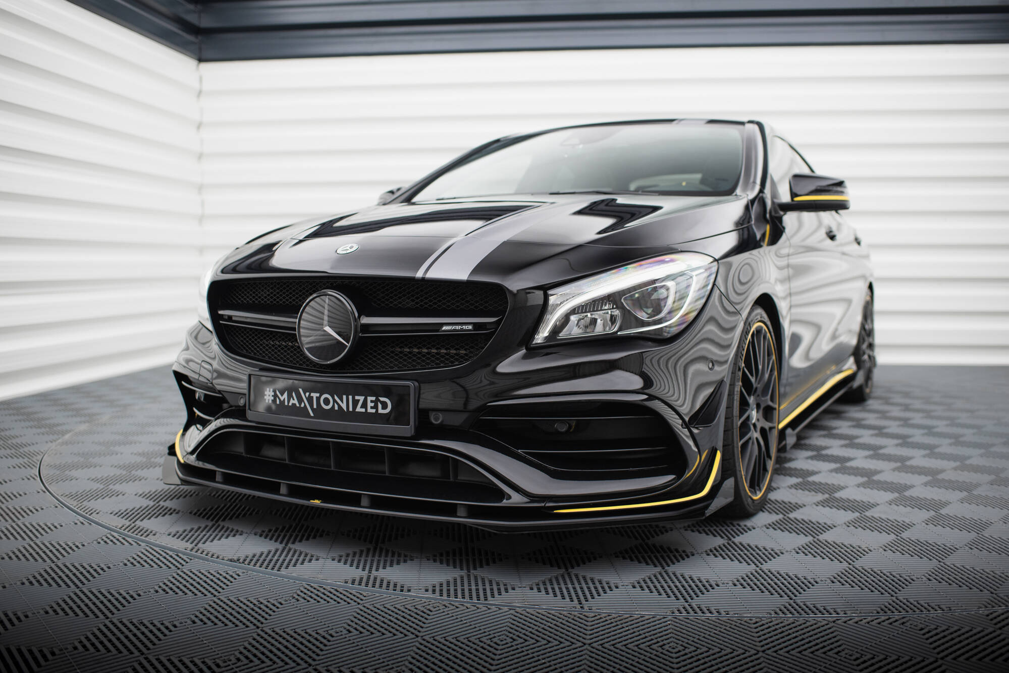 S-Pro Etusplitteri + Levikelipat Mercedes-AMG CLA 45 Aero C117 Facelift, Maxton