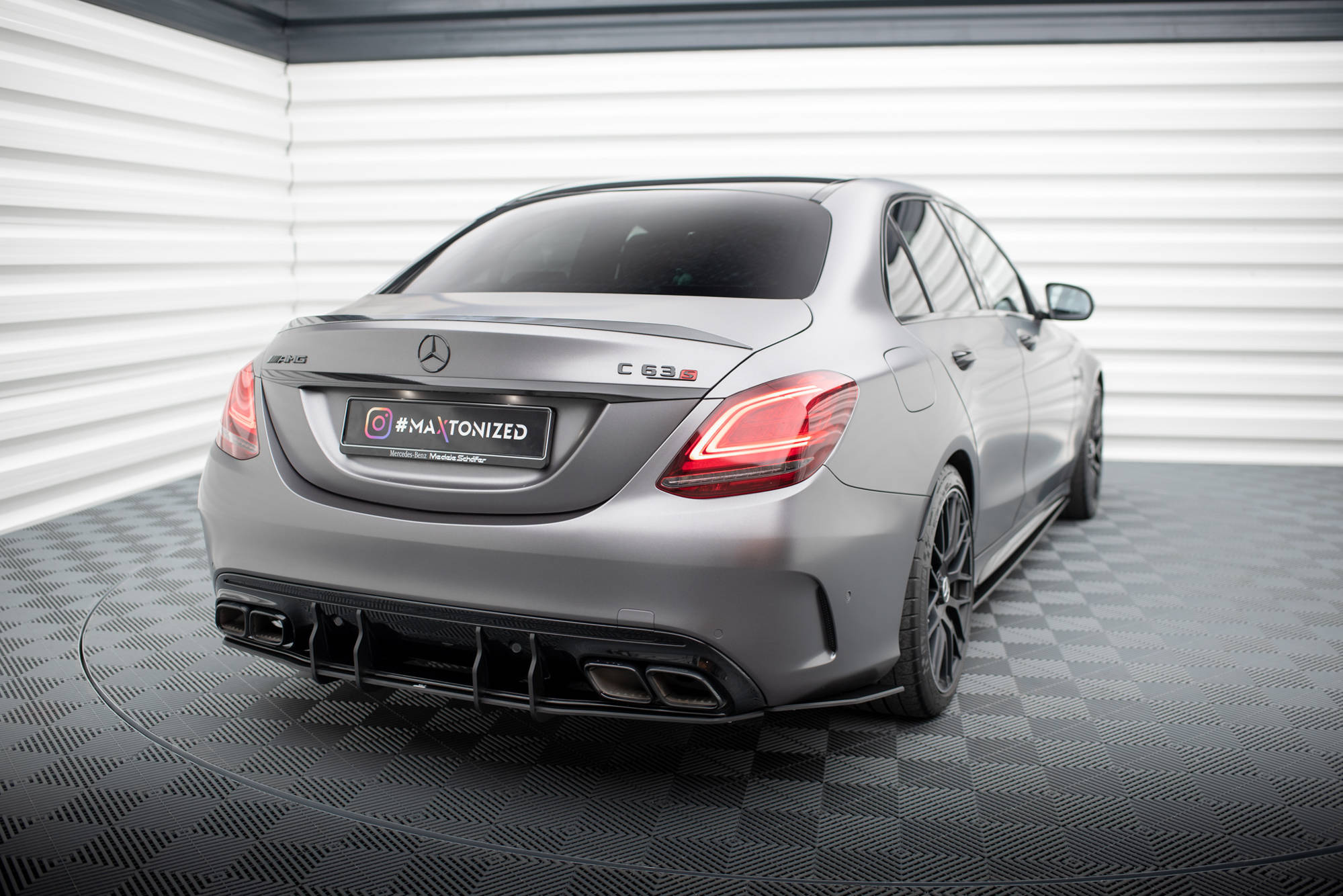 S-Pro Taka sivusplitterit Mercedes-AMG C63 Sedan / Estate W205 Facelift, Maxton-2