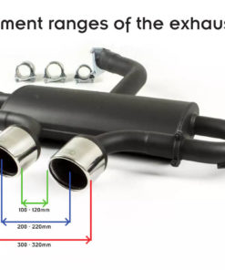 VOLKSWAGEN GOLF VI, GOLF V R32, SCIROCCO 3 SPORTS EXHAUST pakoputki, Maxton