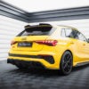 Carbon Fiber Takapuskurin sivulipat Audi RS3 Sportback 8Y-2