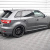 Street Pro Sivuhelman siivekkeet + lipat Audi S3 / A3 S-Line Sportback 8V Facelift-3