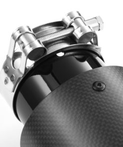 Pakoputken ulostulo 114mm hiilikuituinen, 63mm putkelle (RMT-C114-6/63RG)