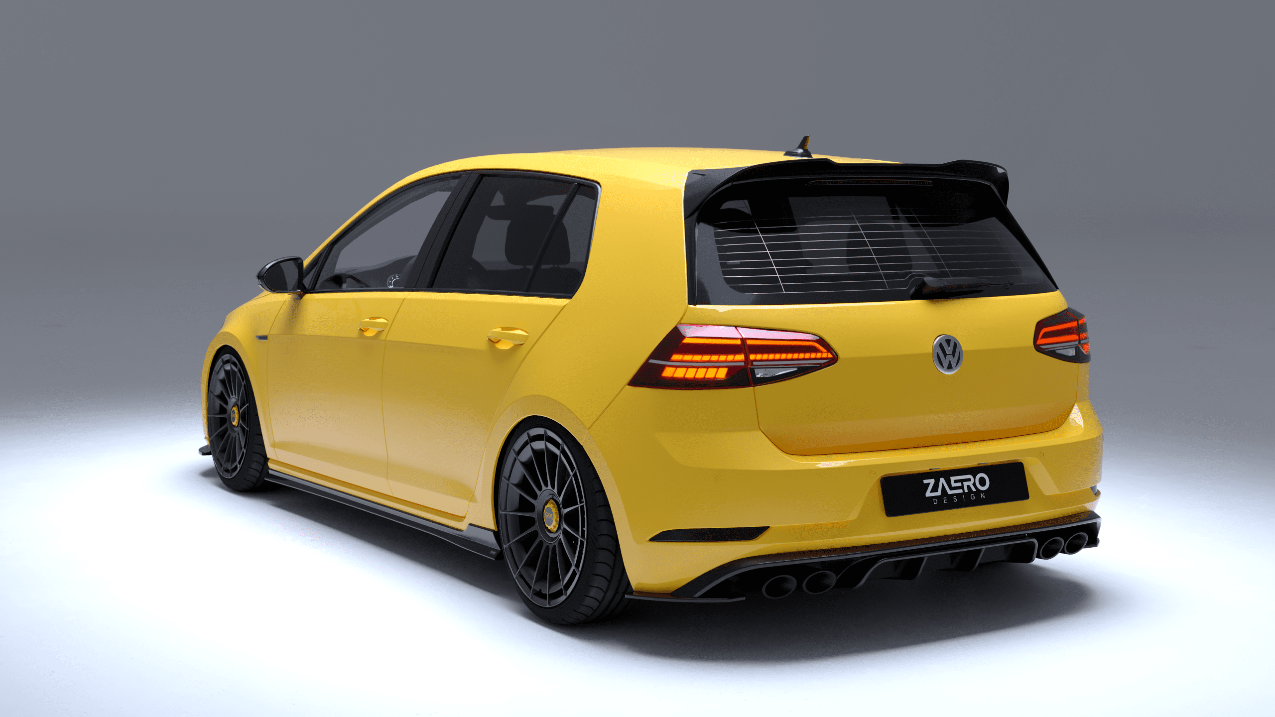 Volkswagen Golf MK7.5 R, Zaero Design EVO-1 takadiffuusori-3