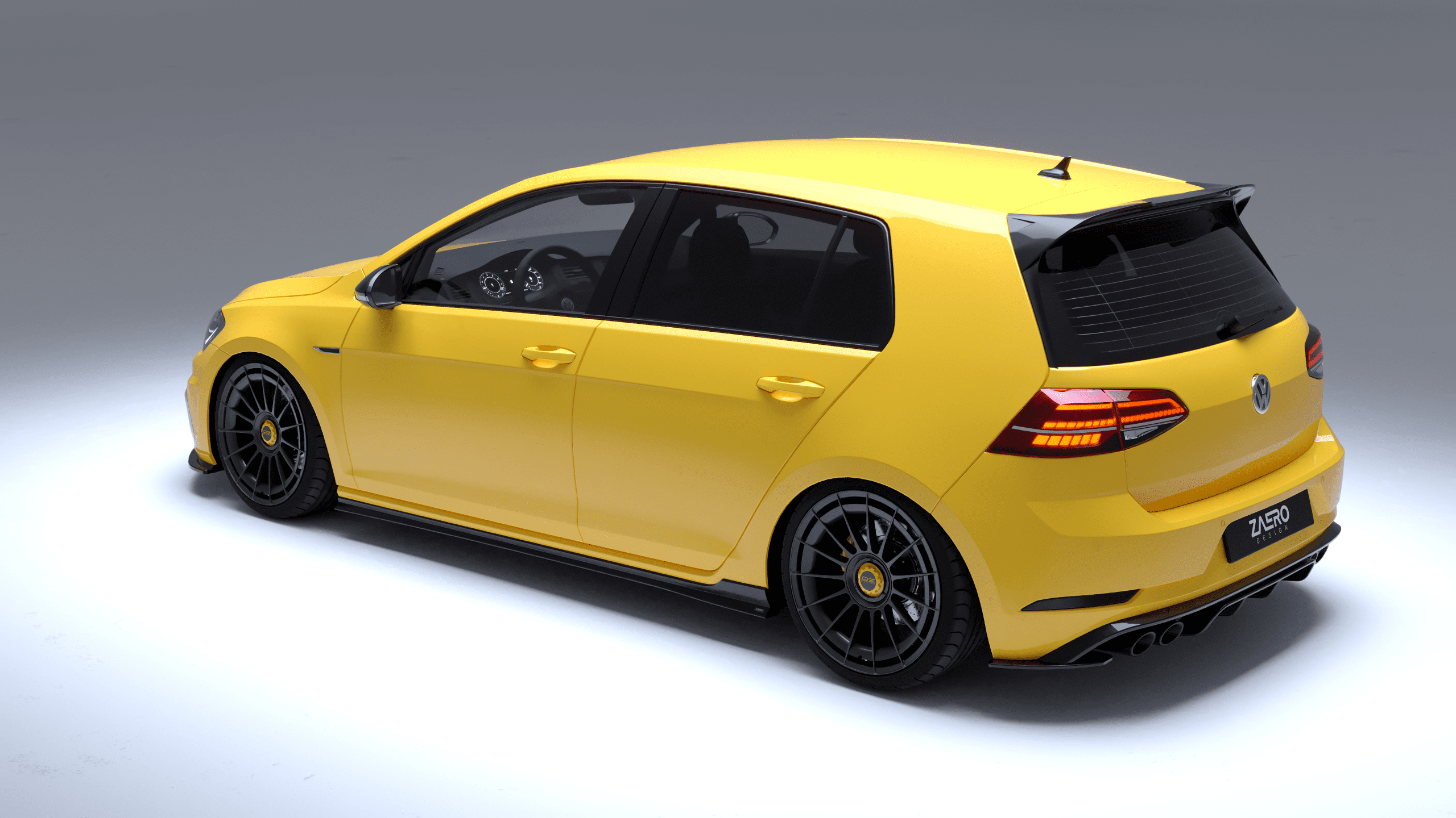 Volkswagen Golf MK7.5 R, Zaero Design EVO-1 takadiffuusori-5
