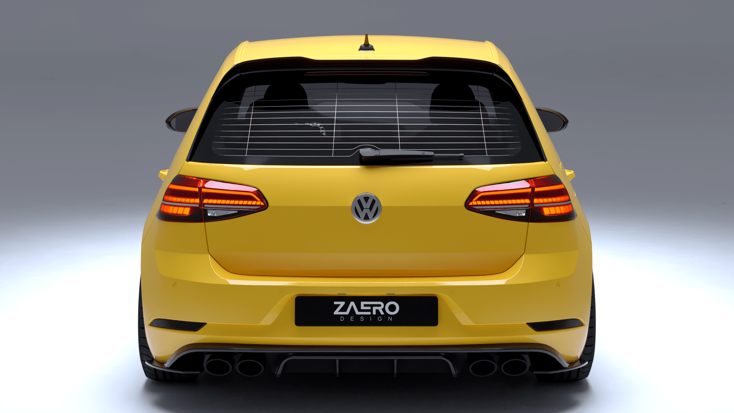 Volkswagen Golf MK7.5 R, Zaero Design EVO-1 takadiffuusori